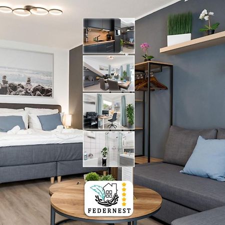 Federnest - Luxus-Studio - Kingsize Boxspringbett - Home-Office Mit Monitor Und Drucker - 11 Min Hbf Duisburg Ngoại thất bức ảnh
