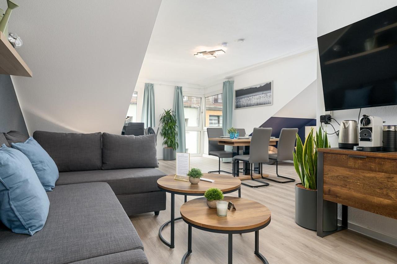 Federnest - Luxus-Studio - Kingsize Boxspringbett - Home-Office Mit Monitor Und Drucker - 11 Min Hbf Duisburg Ngoại thất bức ảnh