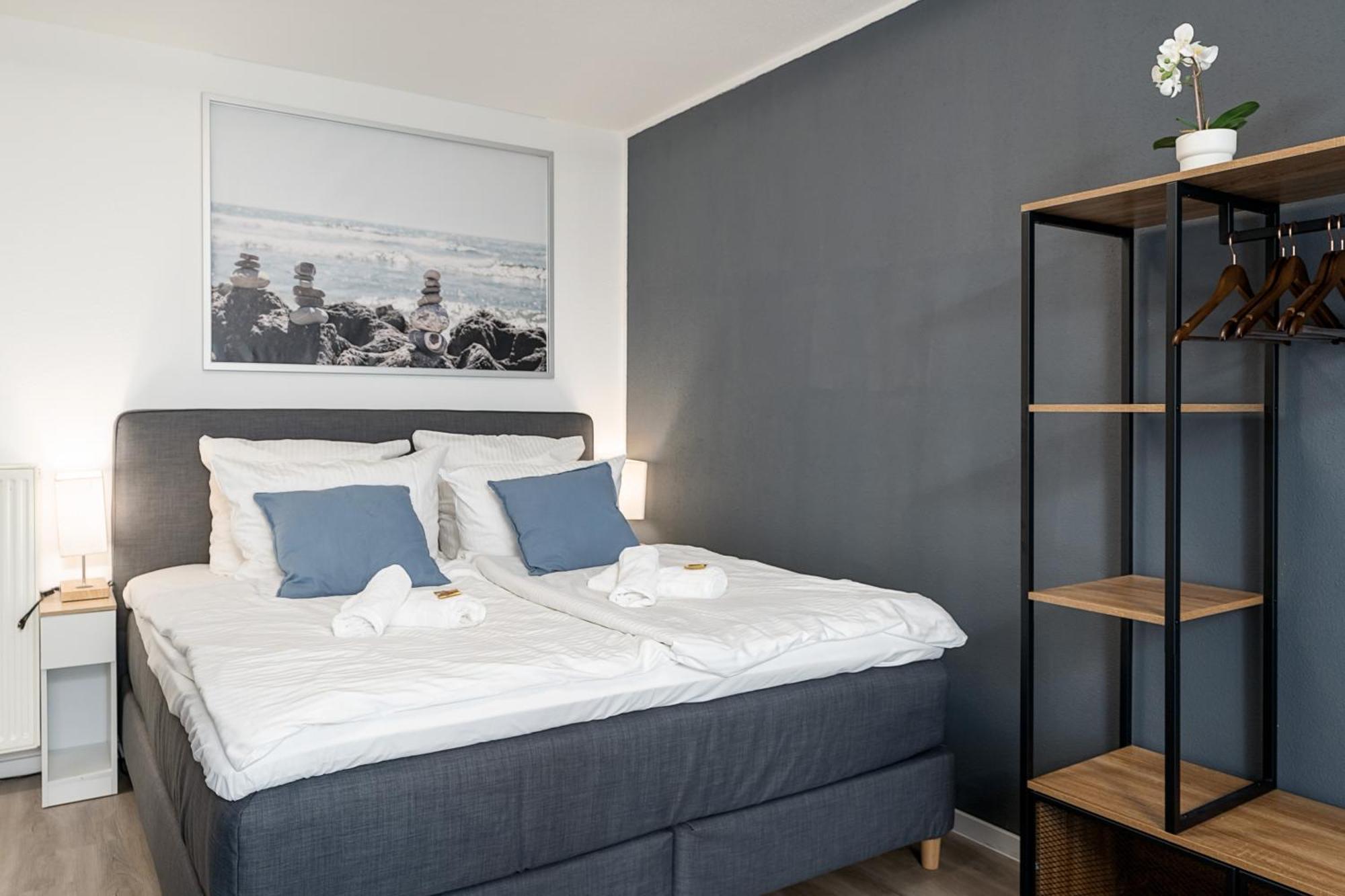 Federnest - Luxus-Studio - Kingsize Boxspringbett - Home-Office Mit Monitor Und Drucker - 11 Min Hbf Duisburg Ngoại thất bức ảnh